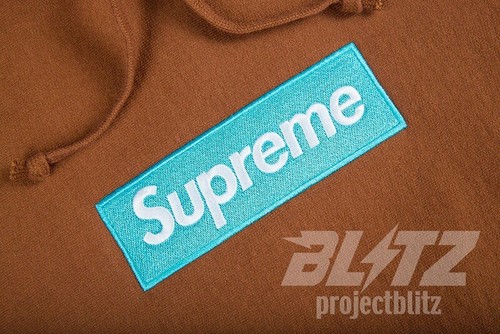 Pre-owned Supreme Fw17  Box Logo Hooded Sweatshirt Hoodie Brown Size L Large 2017