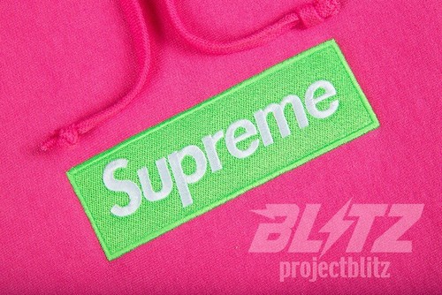 Pre-owned Supreme Fw17  Box Logo Hooded Sweatshirt Hoodie Pink Size S Small 2017