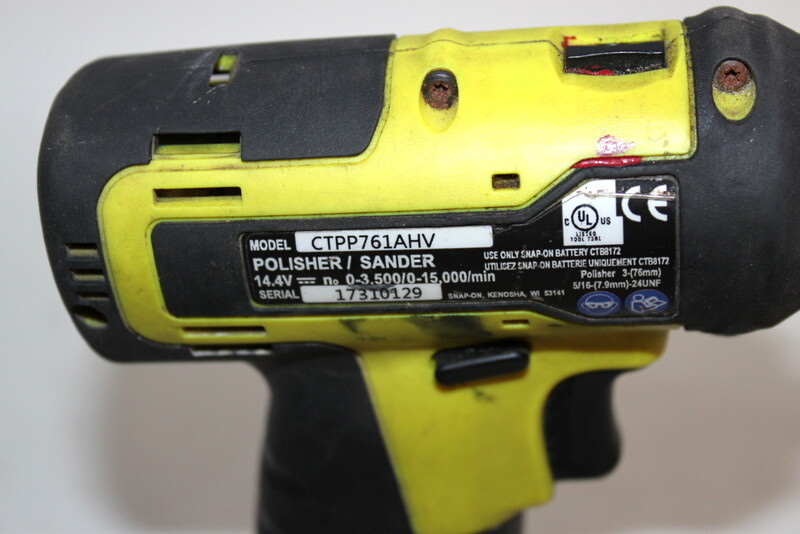 Snap-On CTPP761AHV Cordless 14.4 V Polisher Preparation MicroLithium Cordless