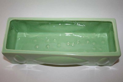 Haeger Pottery USA Rectangle Mint Green Pot Planter #1622