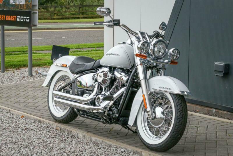 2020 HARLEYDAVIDSON SOFTAIL FLDE DELUXE in STONEWASHED WHITE PEARL in Glasgow Gumtree