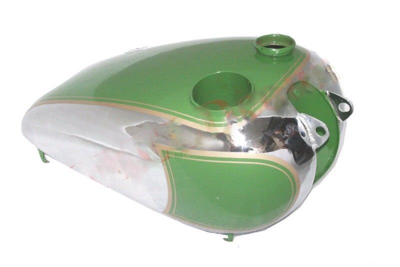 Petrol Fuel Tank Green Painted Chrome Plated BSA C11 Motorcycles 