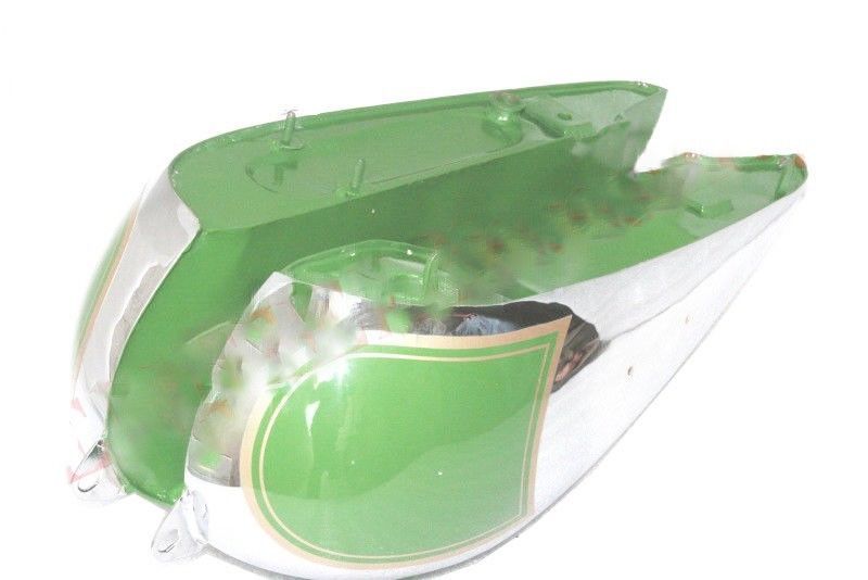 Petrol Fuel Tank Green Painted Chrome Plated BSA C11 Motorcycles 