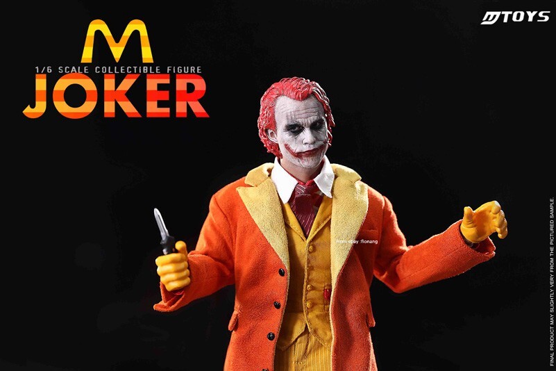 MTOYS MS018 1/6 Burger Uncle McDonald's Joker Head Sculpture