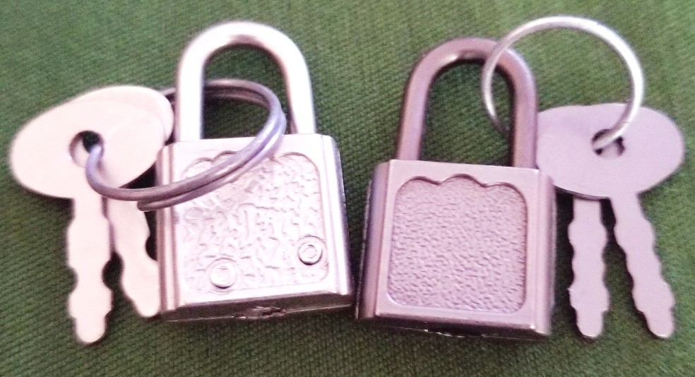 Pair of Miniature Lock & Key Sets