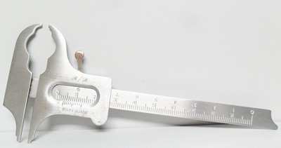 NEW DENTAL LABORATORY BOLEY GAUGE MEASURING CALIPER VERNIER STAINLESS STEEL