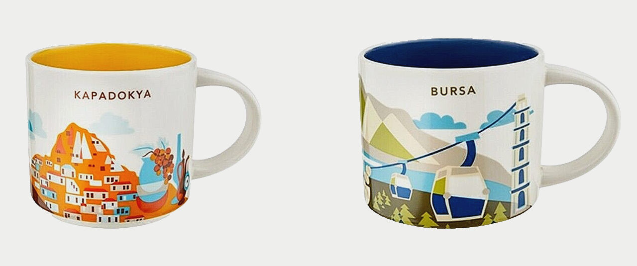 Starbucks City Mug Cup You Are Here Series BURSA & Kapadokya