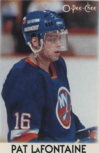 1987-88 O-Pee-Chee Leaders Mini - Pat LaFontaine #22