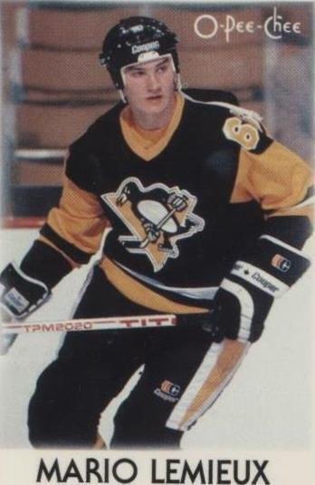 1987-88 O-Pee-Chee Leaders Mini - Mario Lemieux #23