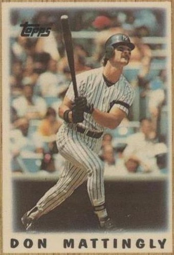 1987 Topps League Leaders Minis - Don Mattingly #65