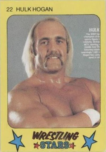 1986 Monty Gum Super Wrestling Stars - Hulk Hogan #22