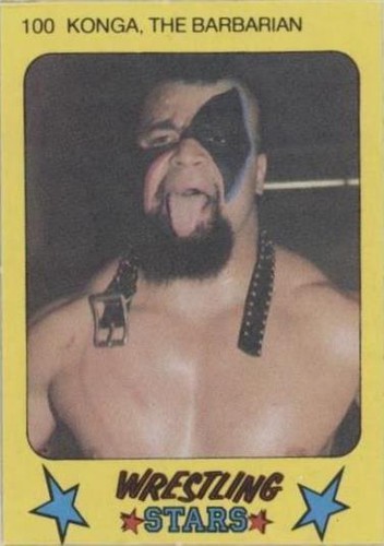 1986 Monty Gum Super Wrestling Stars - Konga the Barbarian #100
