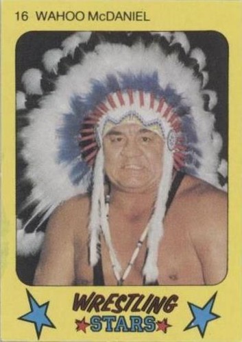 1986 Monty Gum Super Wrestling Stars - Wahoo McDaniel #16
