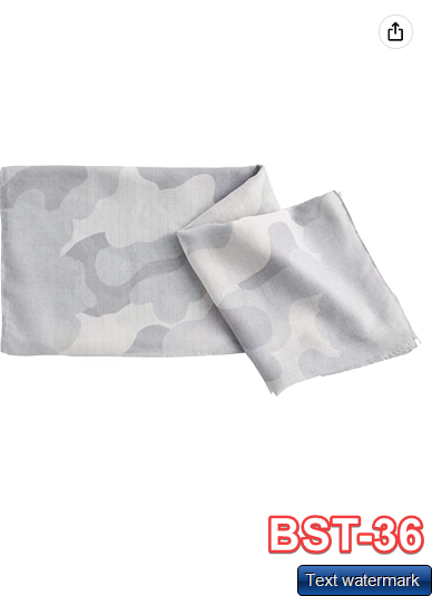 Mud Pie womens Shimmer Abstract Scarf Gray