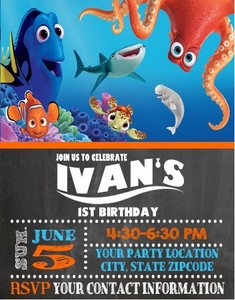 Nemo Birthday Invitation Wording 9