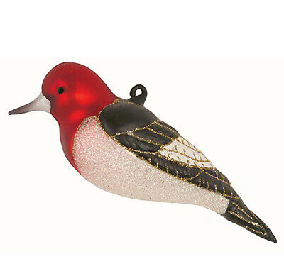 Red Headed Woodpecker Bird Christmas Ornament