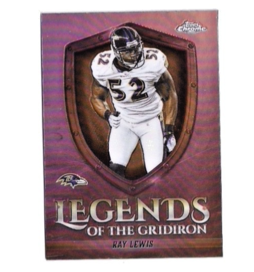 2025 Topps Chrome Legends of the Gridiron Refractor #LOG-39 Ray Lewis Ravens SP