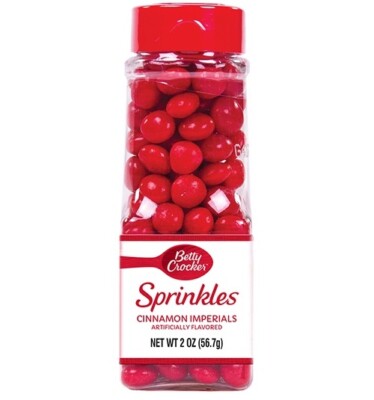 Betty Crocker Decor Cinnamon Imperials, 2 oz