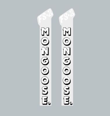 1986 FS-1 Freestyle Mongoose fork decals - pair