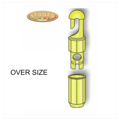 3 CONF. STONFO 187 MISURA OVER SIZE COL. GIALLO CONNETTORE ELASTICO PER CARPA