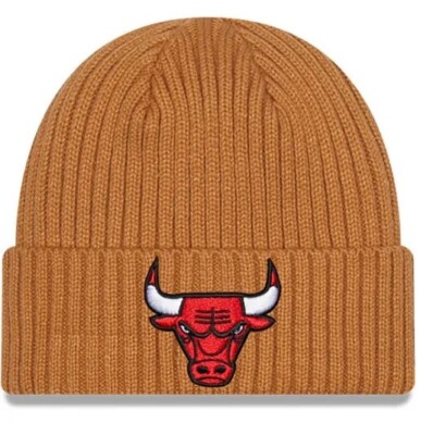 Мужская футболка New Era NBA Chicago Bulls Core Classic из трикотажа бронзового цвета (60275517) - OSFA