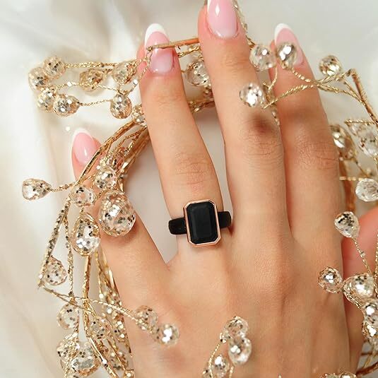 Metal Framed Oversized Collection by Rinfit - Silicone Wedding Bands Women