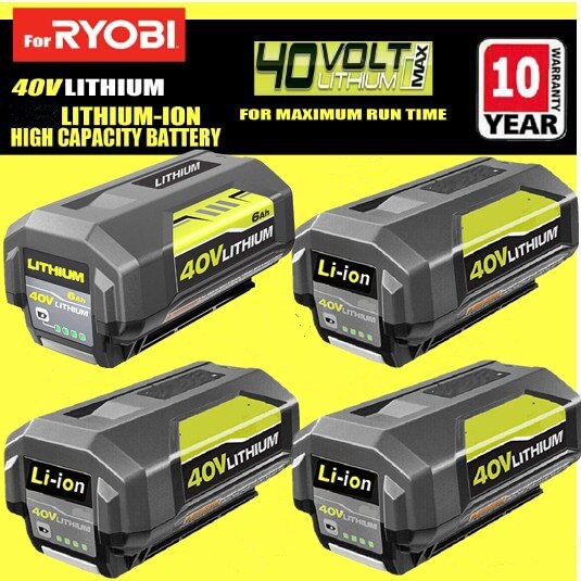 For Ryobi 40Volt 6.0Ah Battery Extended High Capacity Lithium-Ion OP4050 OP40602