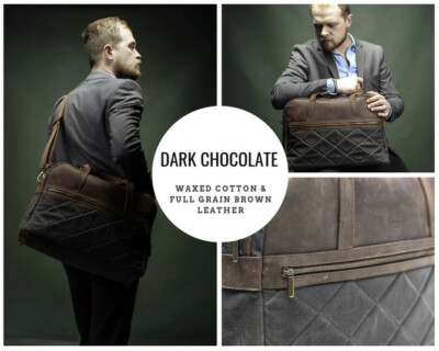 The Flaro Bag -  Minimalist Carry-on Travel Suitcase - Color Dark Chocolate