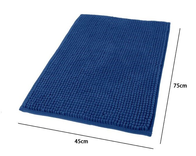 Tappeto Tappetino Antiscivolo Per Bagno Arredo 45x75cm Blu dfh