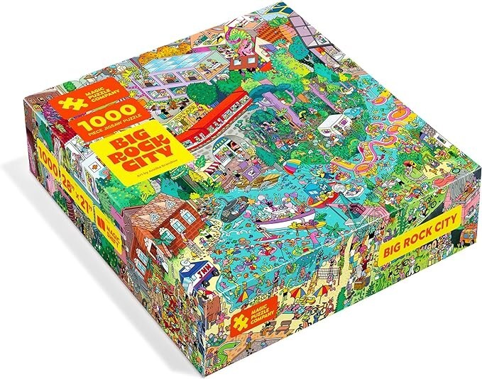 Big Rock City 1000-Piece Jigsaw Puzzle from The Magic Puzzle