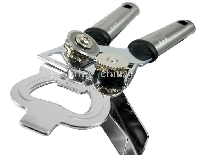 Apriscatole Apri Bottiglie 2in1 Lattine Acciaio Inox Accessorio Strumento moc