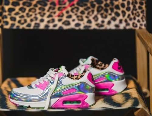 nike air max 90 lx daisy leopard iridescent