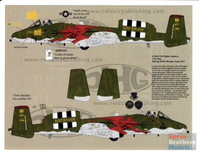 RAPSH32009 1:32 Speed Hunter Graphics - A-10C Thunderbolt II 107FS 100th