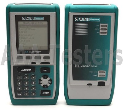 Fluke Microtest OMNIScanner Cat5e Cat6 Certifier Tester OMNI MM Fiber