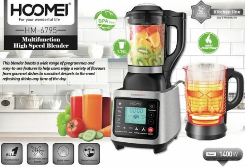 Frullatore Elettrico Riscaldante Multifunzione Professionale 1400w Hoomei Hm6795