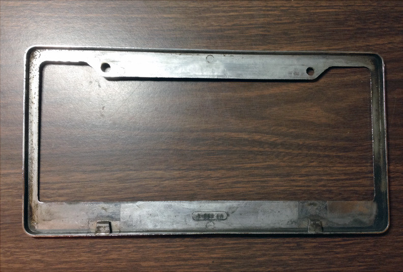 1966-67 Vintage Hollywood CA Brucks Oldsmobile License Plate Frame