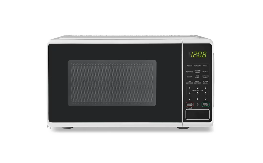 0.7 cu. ft. Countertop Microwave Oven, 700 Watts, White, New