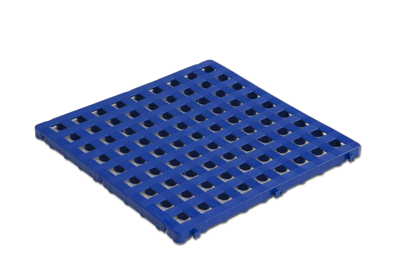 (05) MODULO PEDANA POGGIAPIEDI CM50X50 PER PANCA SPOGLIATOIO IN PLASTICA ANTISC.