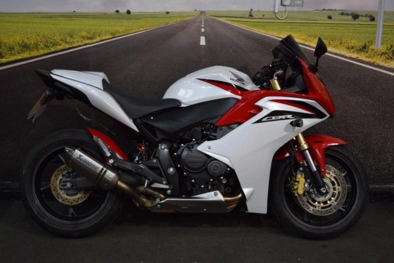 Honda CBR600F **Seat Cowl, Tinted Double Bubble Screen, Akrapovic