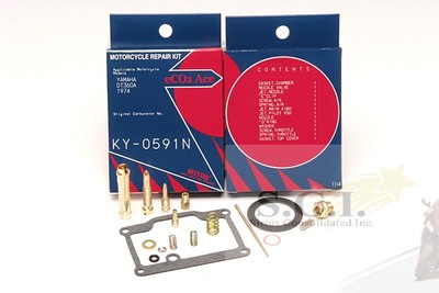 YAMAHA DT360A DT360 KEYSTER CARB CARBURETOR REBUILD REPAIR KIT 1974