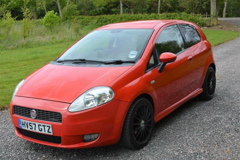 FIAT GRANDE PUNTO 1 4 SPORTING T 3DR RED 2007 57 BLUETOOTH ALLOYS | in