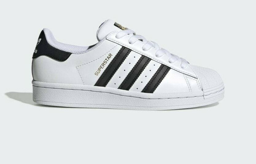 Обувь Adidas Originals Big Kid Superstar Jr. NEW AUTHENTIC White/Black FU7712