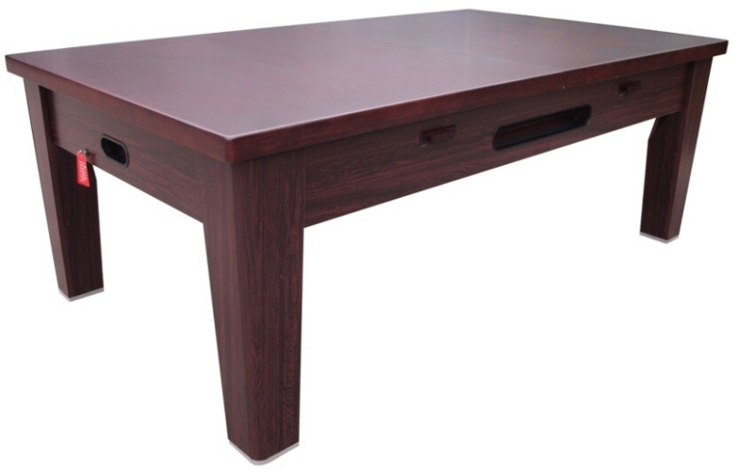 6 in 1 COMBO GAME TABLE ~POOL~AIR HOCKEY~PING PONG~ROULETTE~POKER~DINING ~WALNUT