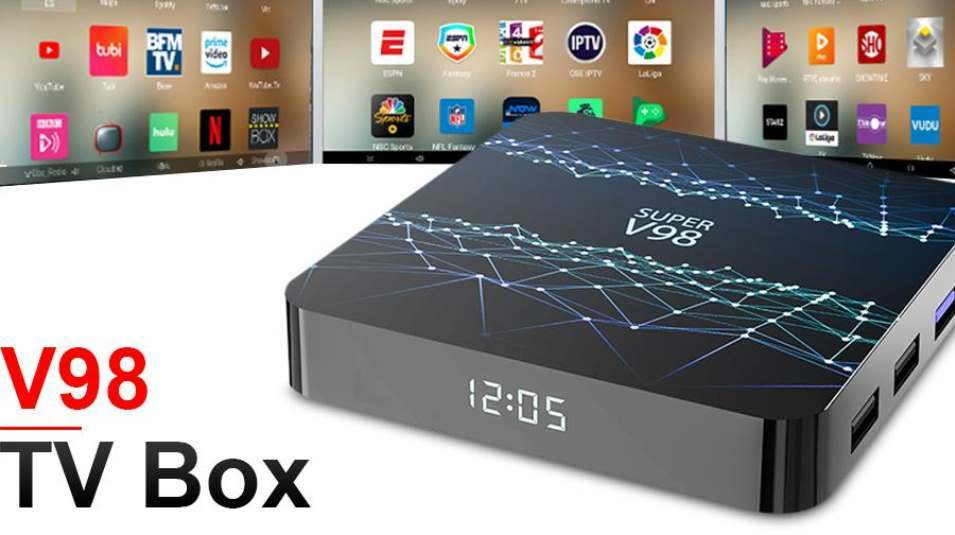 Super V98 Android 9.0 TV Box - Multi Colori-A Spina UE da 4 GB RAM + 32 GB cir