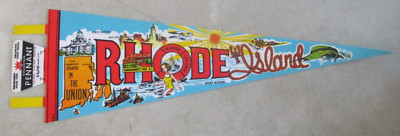RHODE ISLAND SOUVENIR 25'' PENNANT POINT JUDITH WATCH HILL LIGHTHOUSE PROVIDENCE