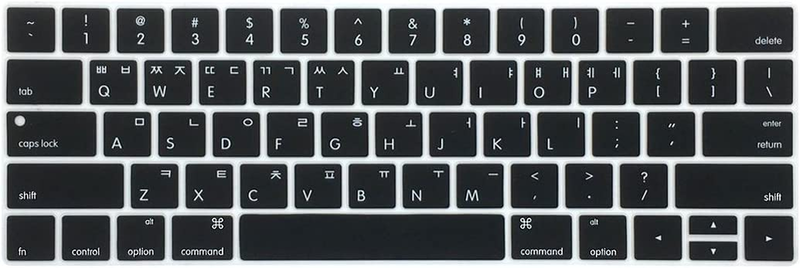 Soft Silicone Korean Language Keyboard Cover Skin Compatible with Macbook Pro 13