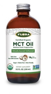 Органическое масло MCT Flora Inc, жидкость 8,5 унций