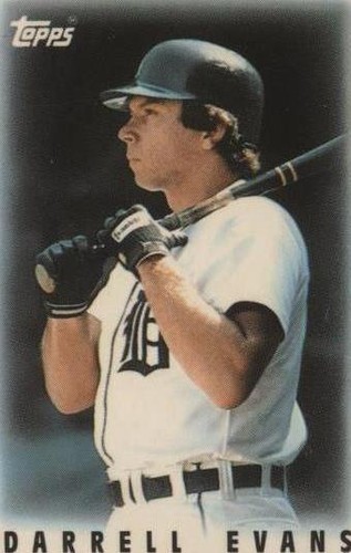 1986 Topps League Leader Minis - Darrell Evans #13