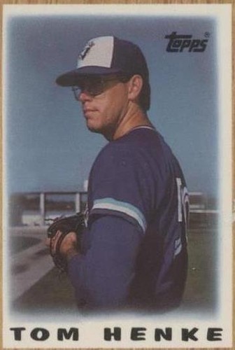 1987 Topps League Leaders Minis - Tom Henke #76