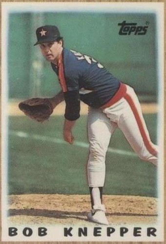 1987 Topps League Leaders Minis - Bob Knepper #10